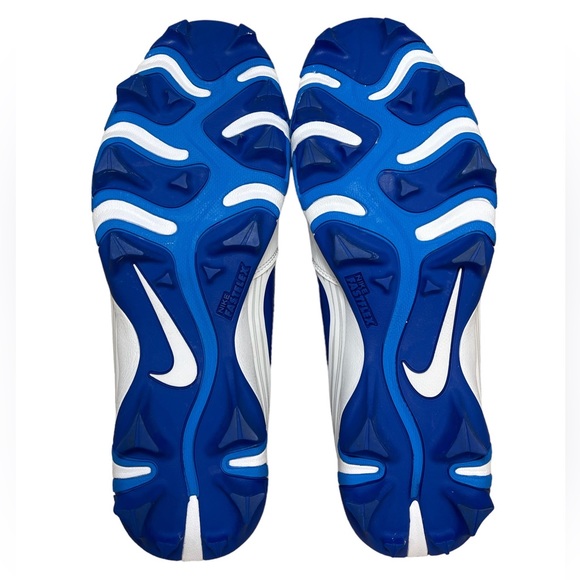 ⚡️SOLD⚡️Nike Softball Cleats Hyperdiamond 3 Keystone Women’s 10.5 Blue White - Picture 3 of 16